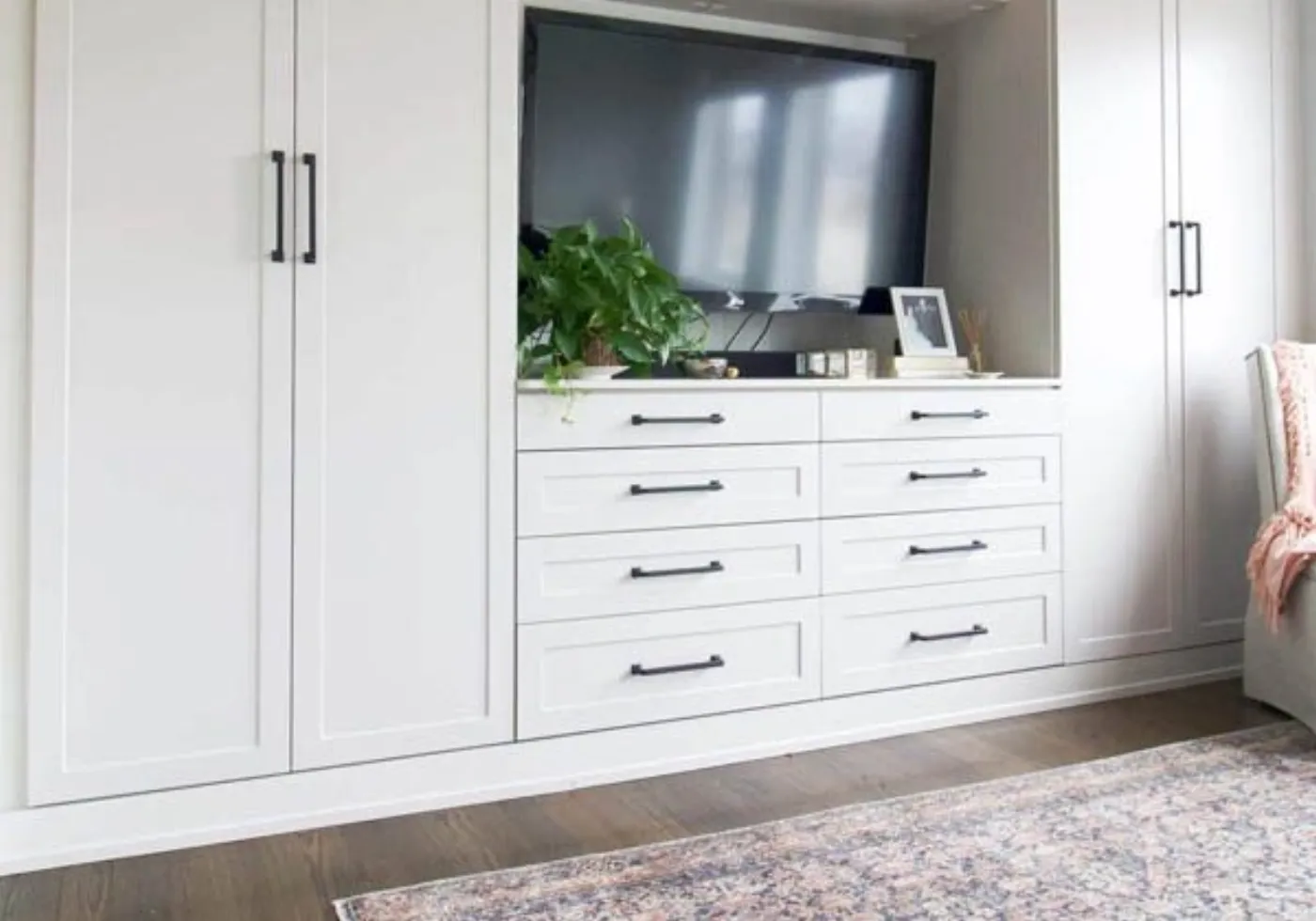 Installed semi-custom kitchen cabinets