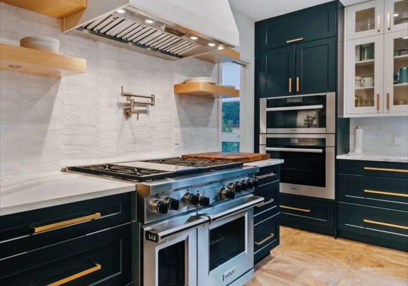 Custom kitchen layout drawing with finish selections